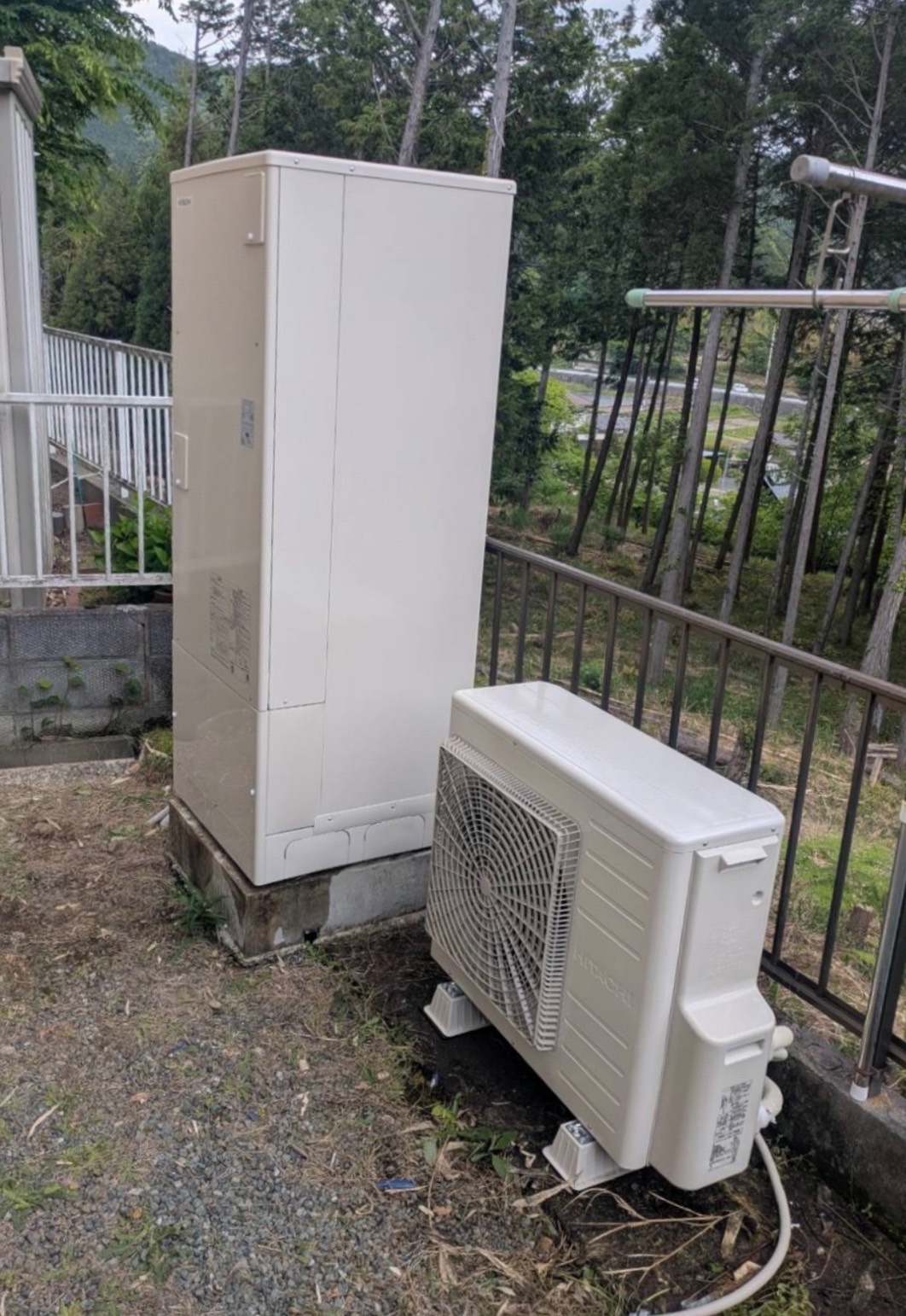 大阪府豊能郡の日立エコキュート交換