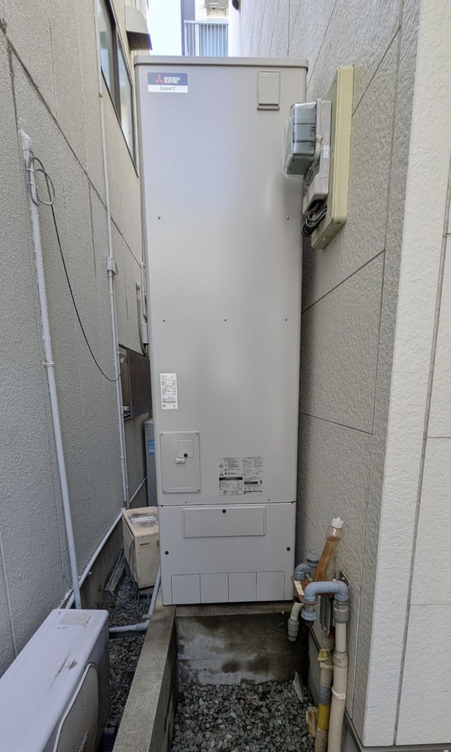 兵庫県尼崎市の三菱エコキュート交換