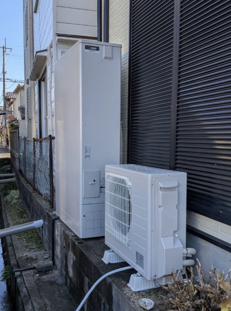 大阪府堺市の三菱エコキュート交換