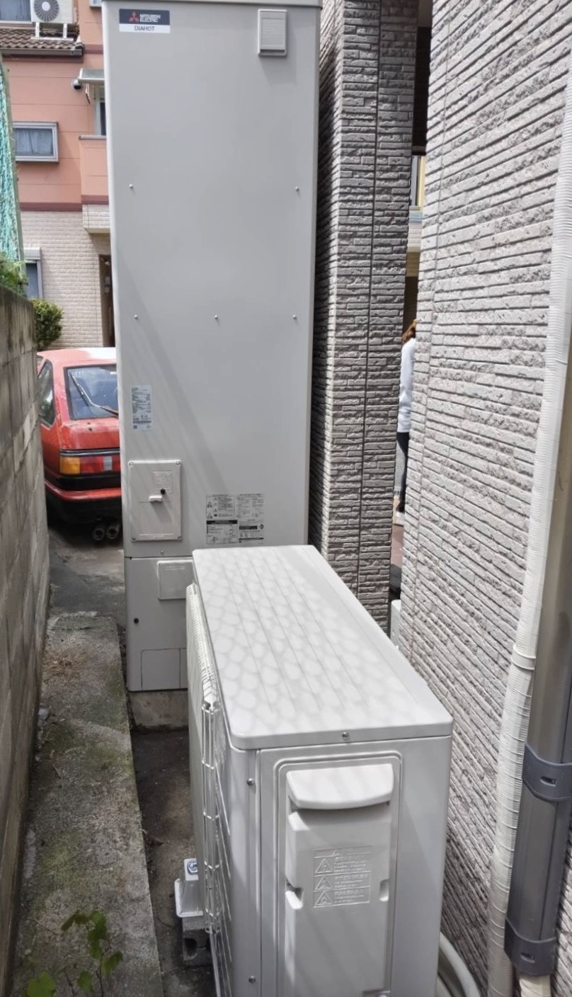 大阪府東大阪市の三菱エコキュート交換